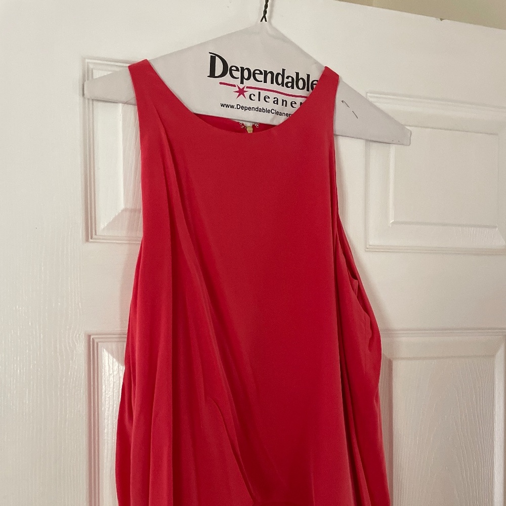 EUC silk sleeveless layered dress